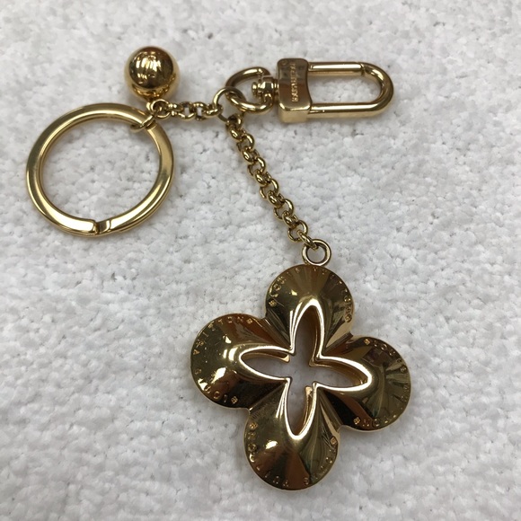 Louis Vuitton Metal Gold Porte Cles Eclipse Key Chain Bag Charm AuthDC CX1111 - Picture 2 of 9